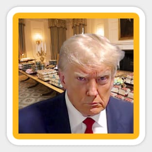 Trump Mugshot / Big Macs Sticker